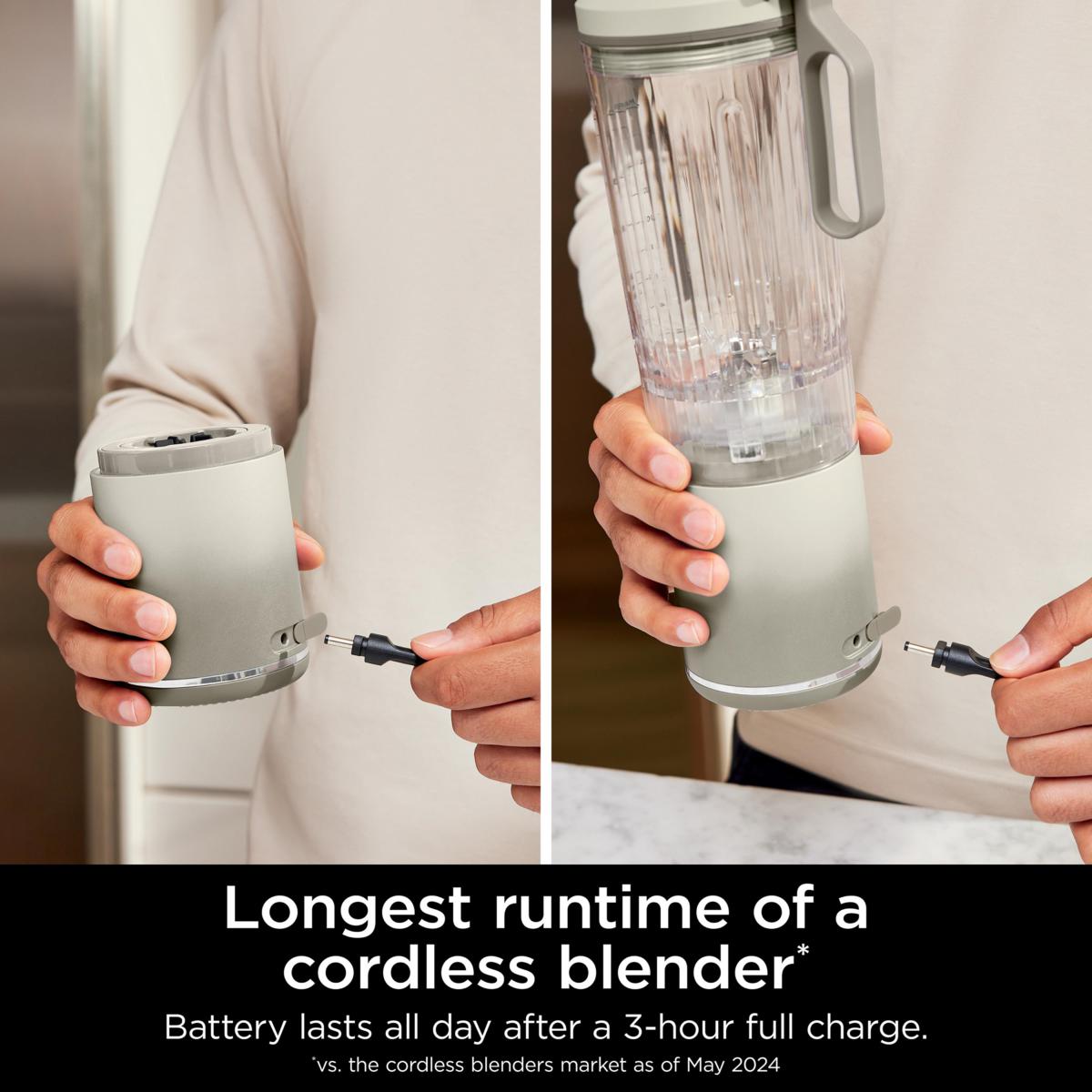 Ninja Blast Max 22-oz. Portable Blender - Cream/Ivory | HSN