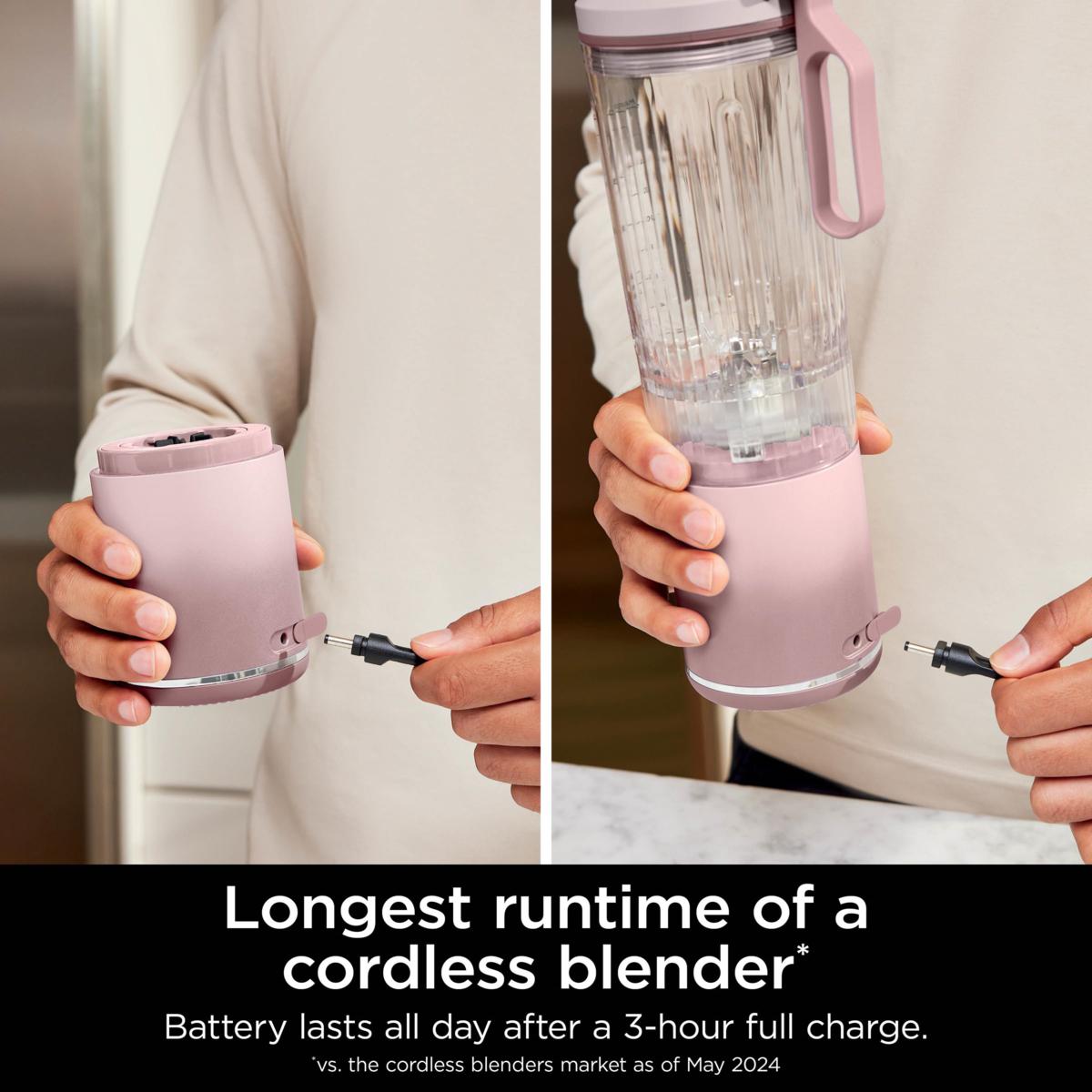 Ninja Blast Max 22-oz. Portable Blender - Dusty Pink | HSN