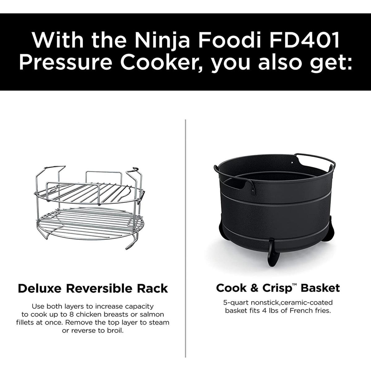 Ninja Foodi FD401 8QT 12-in-1 Deluxe XL Pressure Cooker Ninja Foodi FD401 8QT 12-in-1 Deluxe XL Pressure Cooker