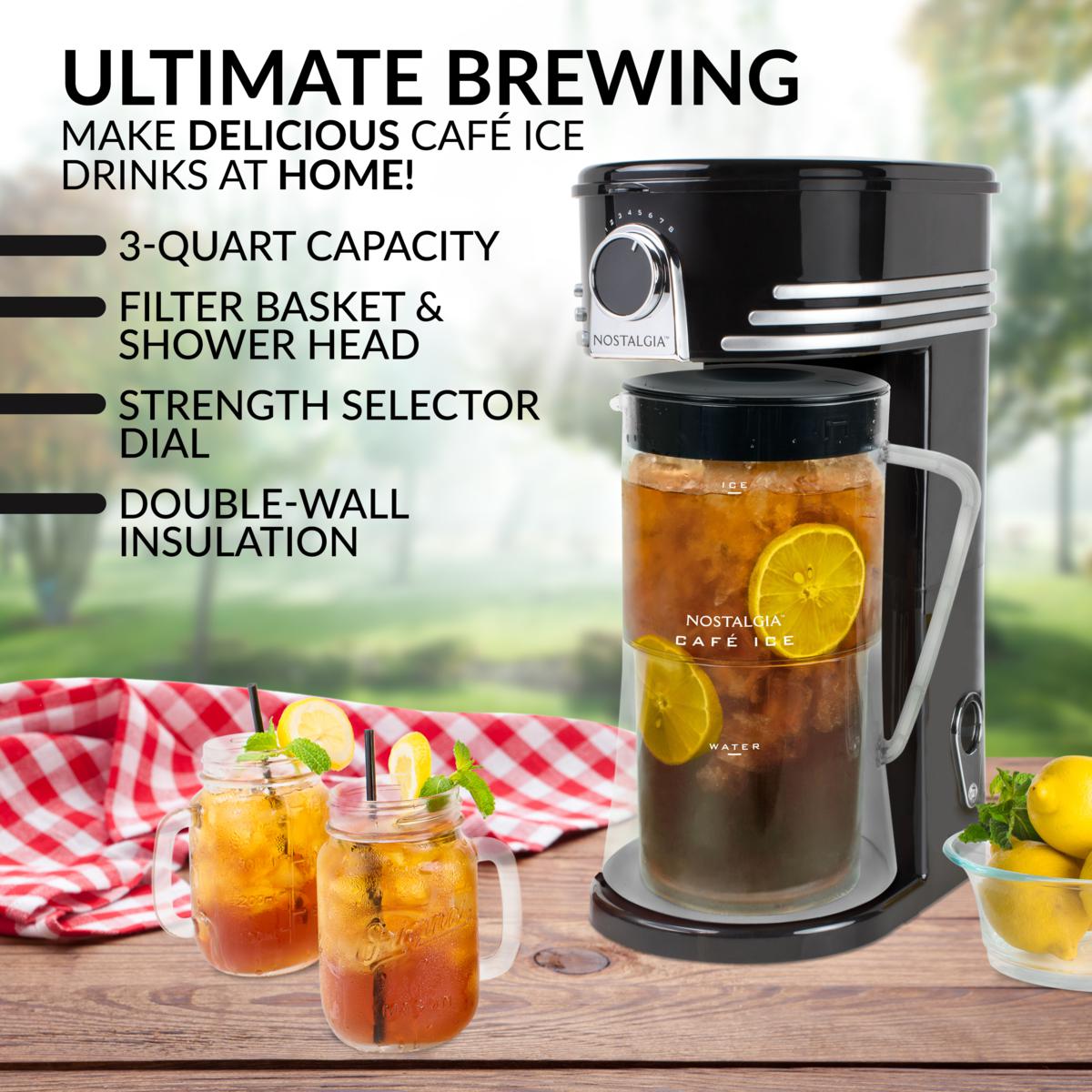  Homecraft Nostalgia Iced Coffee Maker and Tea Brewing