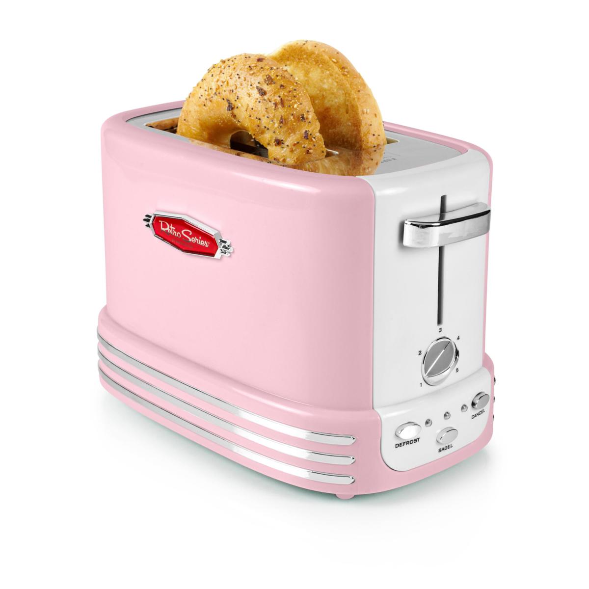 Nostalgia Retro 2 Slice Bagel Toaster Pink 20894119 HSN