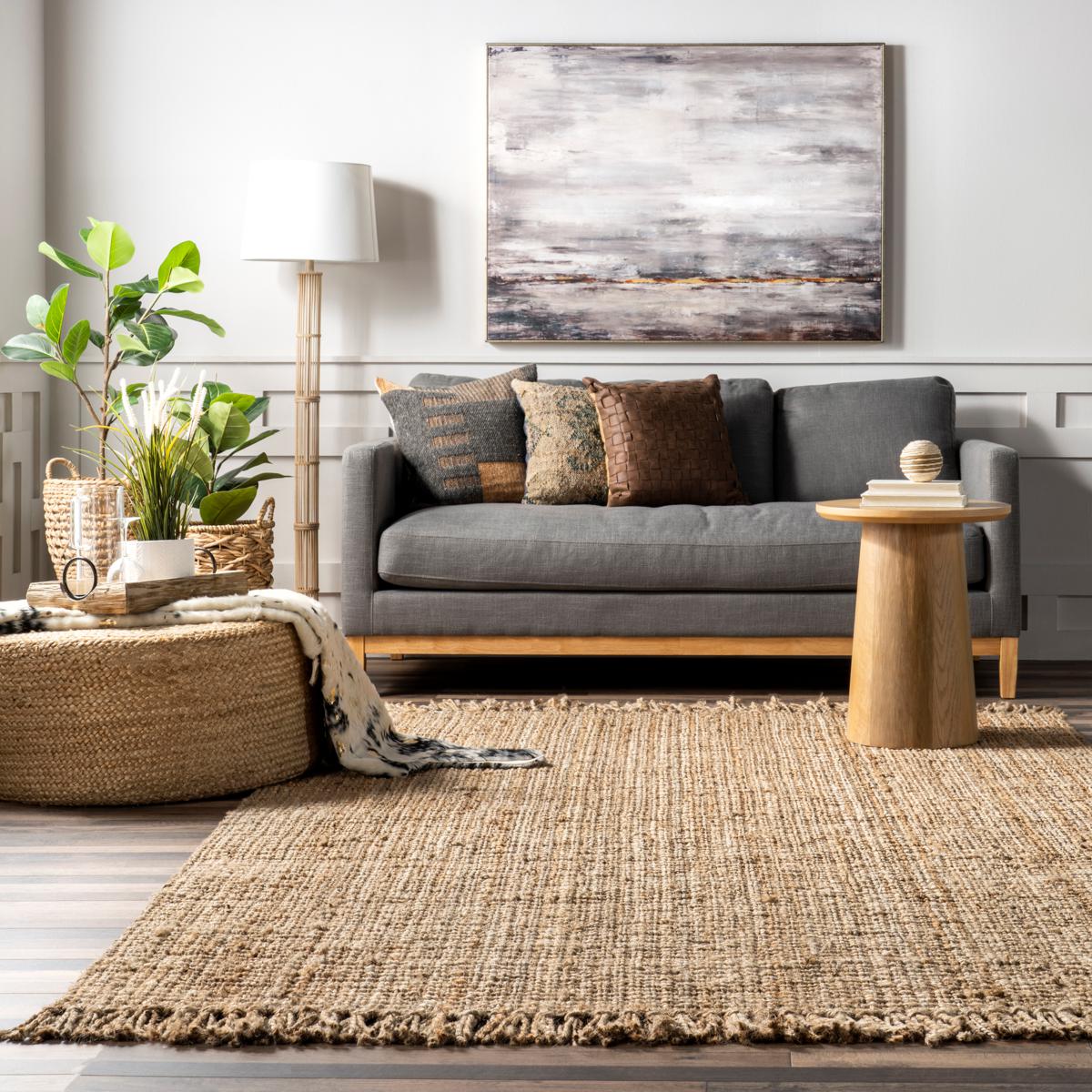 Responsibly Handcrafted Jute Braided Natural Rug