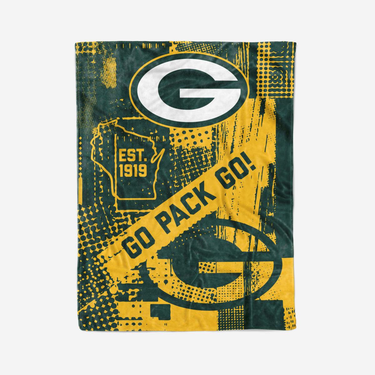 Green Bay Packers Frosty Fleece Blanket