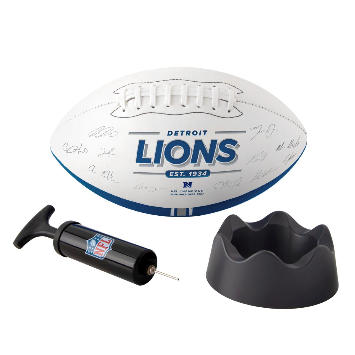 Football Fan Shop Offically Licensed NFL Signature Football - Lions