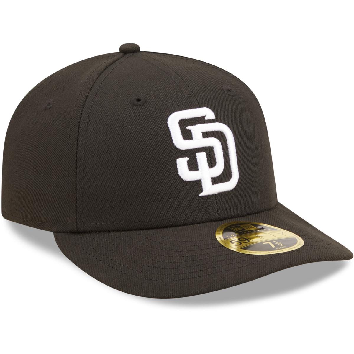 Officially Licensed Fanatics MLB Men's Padres White Logo Fitted Hat