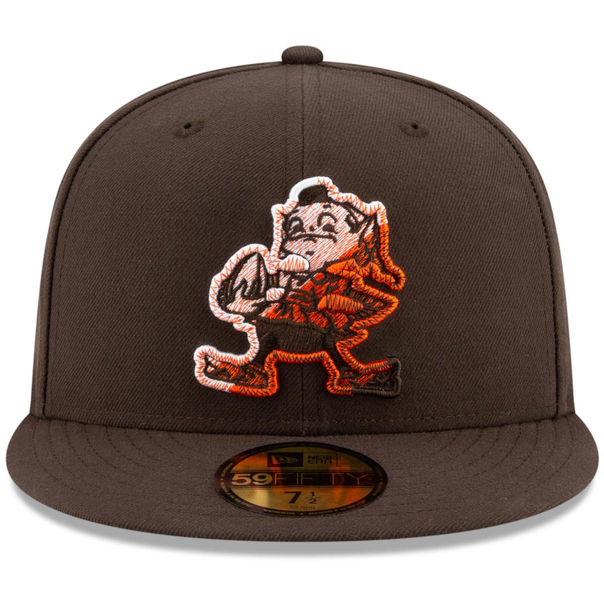 Men's New Era Brown Cleveland Browns Omaha 59FIFTY Fitted Hat