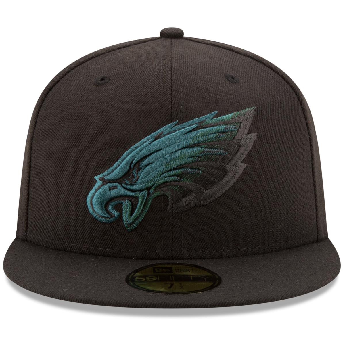 Men's New Era Philadelphia Eagles White on White 59FIFTY Fitted Hat