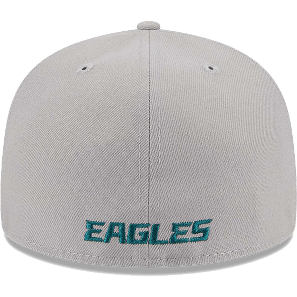 Men's New Era White Philadelphia Eagles Omaha 59FIFTY Fitted Hat