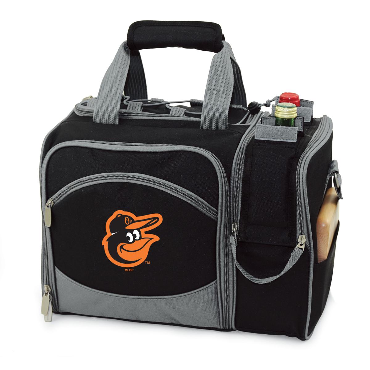 Officially Licensed MLB Malibu Picnic Basket Cooler Baltimore HSN