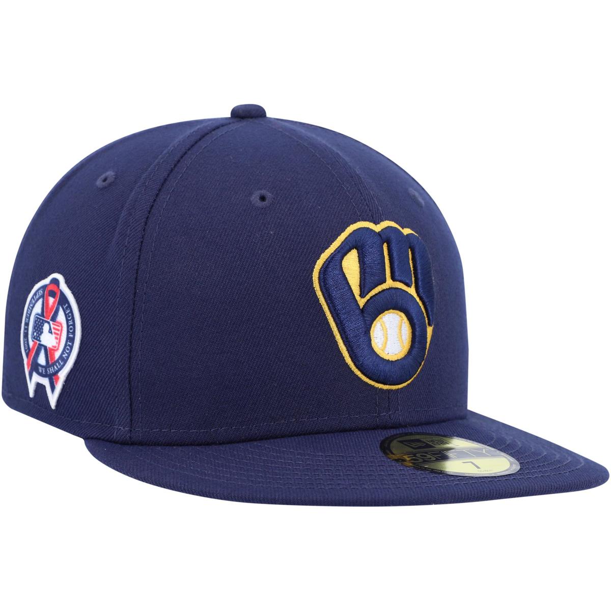 Milwaukee Brewers Hat New Era Flex Fit New MLB Medium - Large Fit Brew Crew