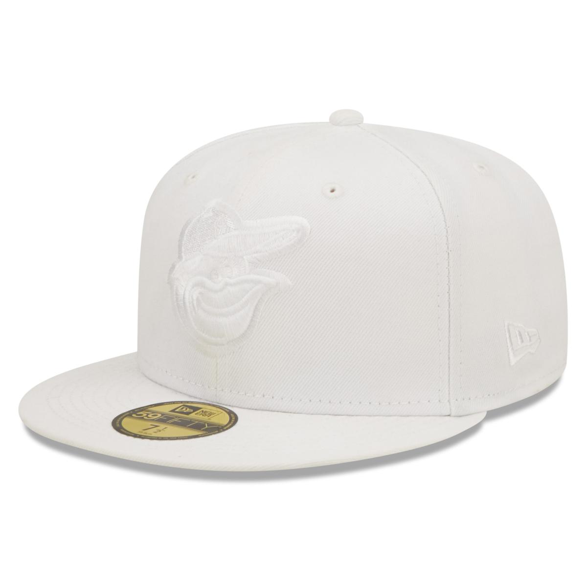 New Era Men's Royal Baltimore Orioles Logo White 59FIFTY Fitted