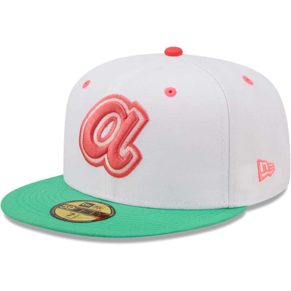 Men's New Era Kelly Green Atlanta Braves White Logo 59FIFTY Fitted Hat