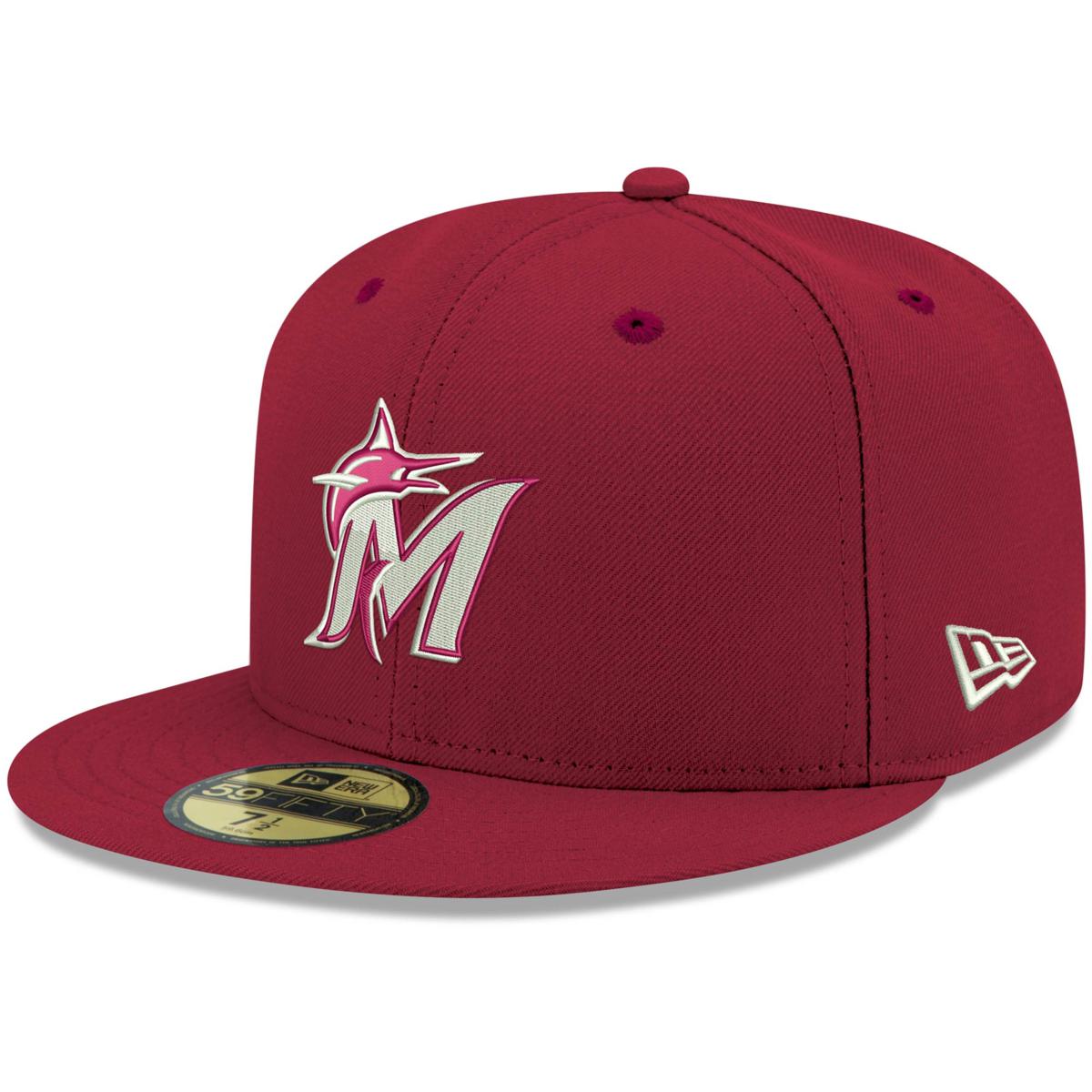 Miami Marlins MLB Team Logo Adjustable Fit Team Hat