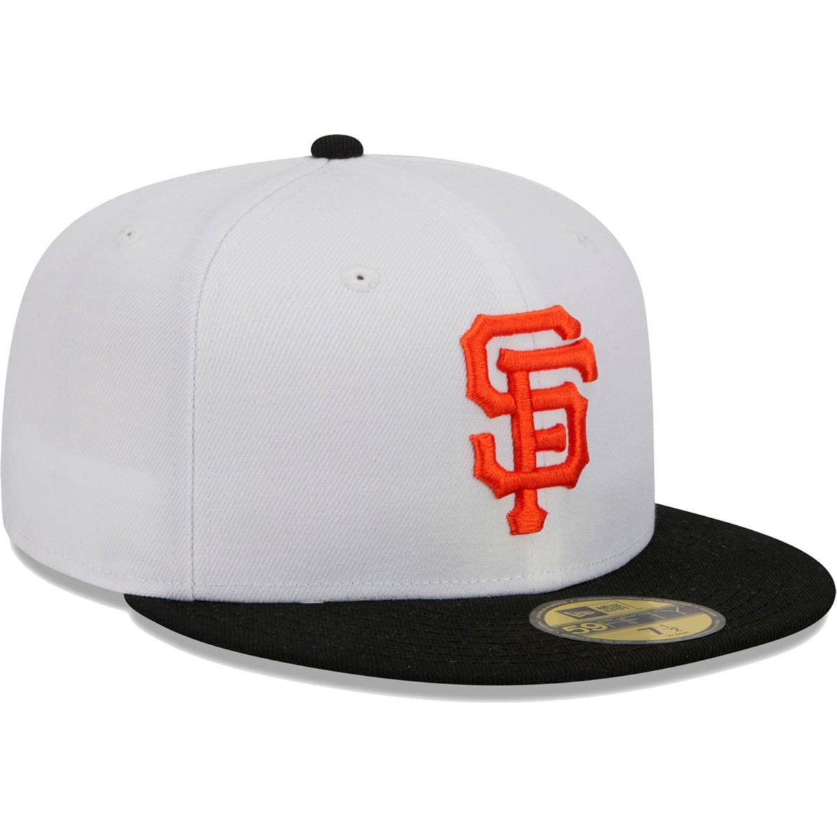 Officially Licensed MLB Men's New Era White Optic Fitted Hat