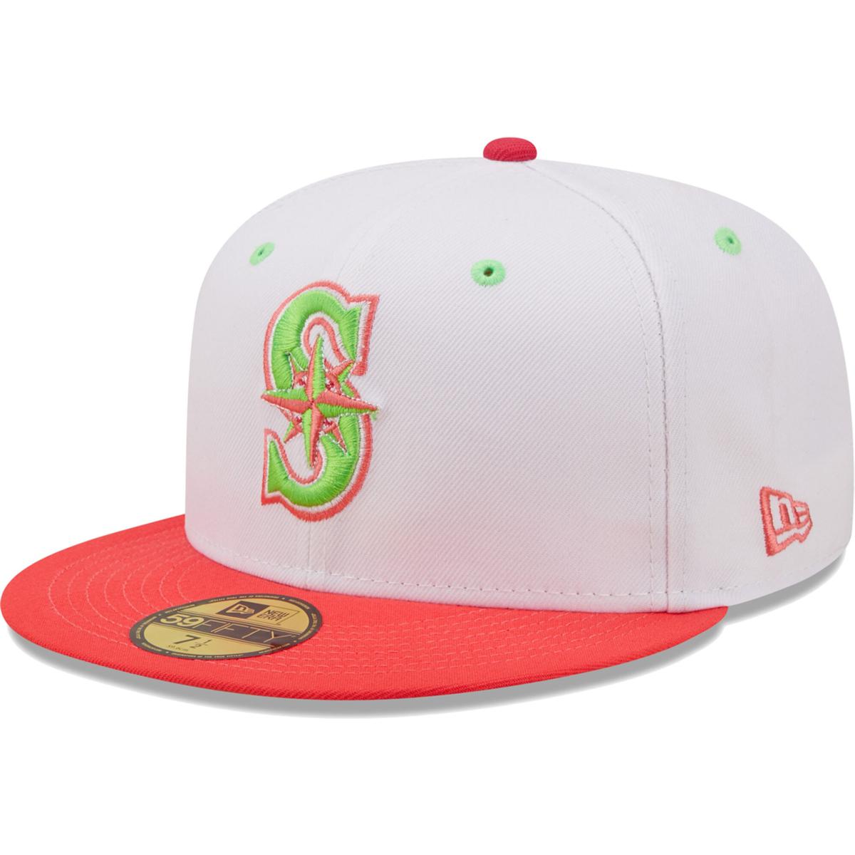 Men's Chicago Cubs New Era Green/Red Cyber Highlighter 59FIFTY Fitted Hat