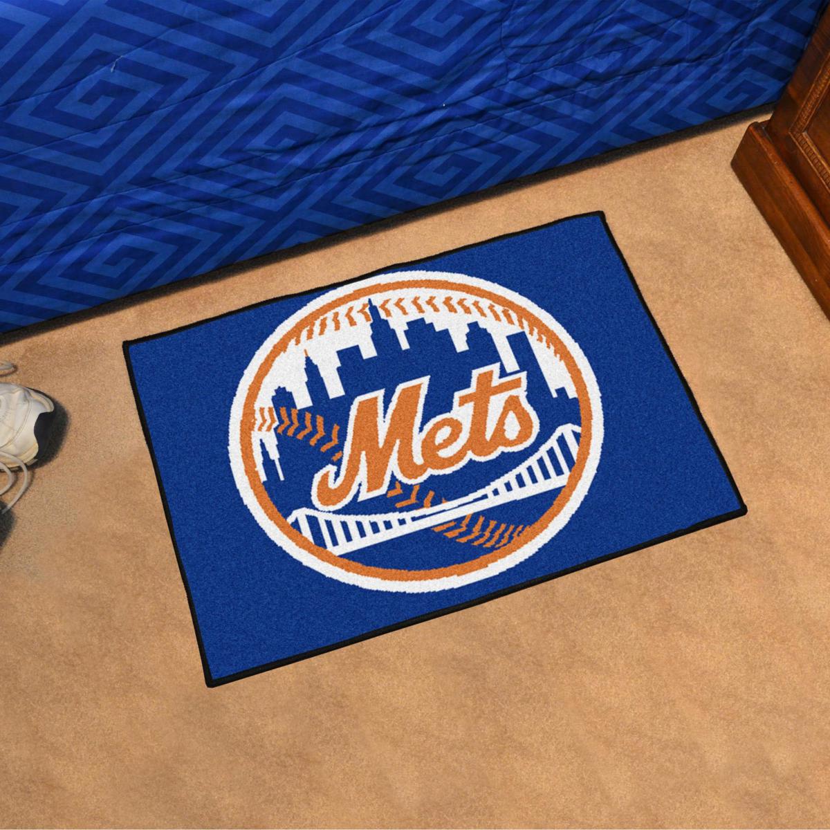  MLB New York Mets Team Color and Logo Door Banner