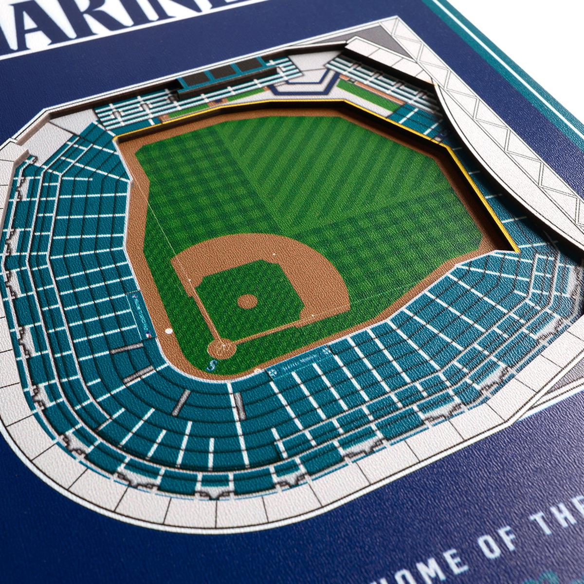 MLB Seattle Mariners 6x19 Stadium 3D View Banner