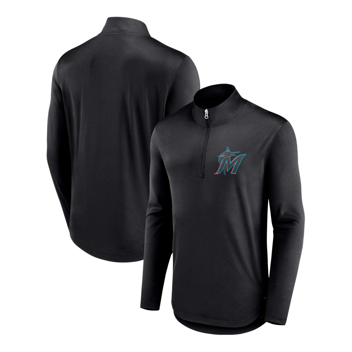 Men's Fanatics Branded Blue Miami Marlins Official Logo Long Sleeve T-Shirt