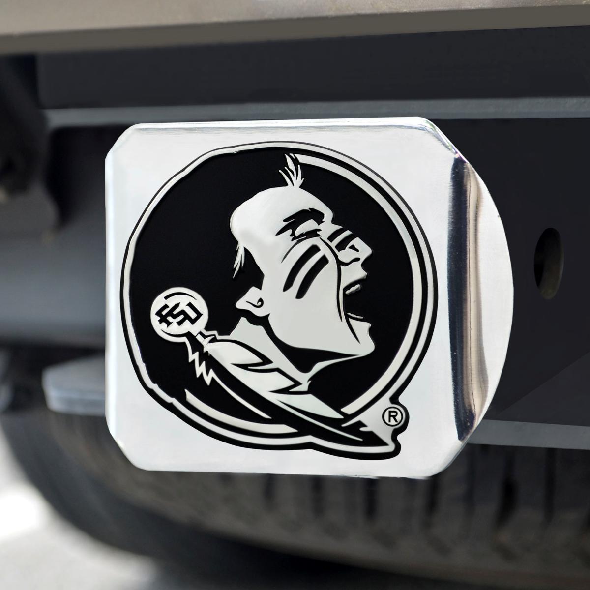 Officially Licensed NCAA FL State Seminoles Chrome Metal Hitch