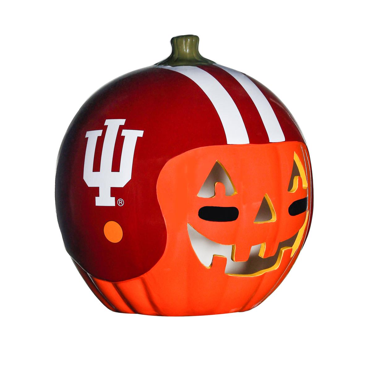 Officially Licensed NCAA Indiana Hoosiers Ceramic Pumpkin Helmet ...