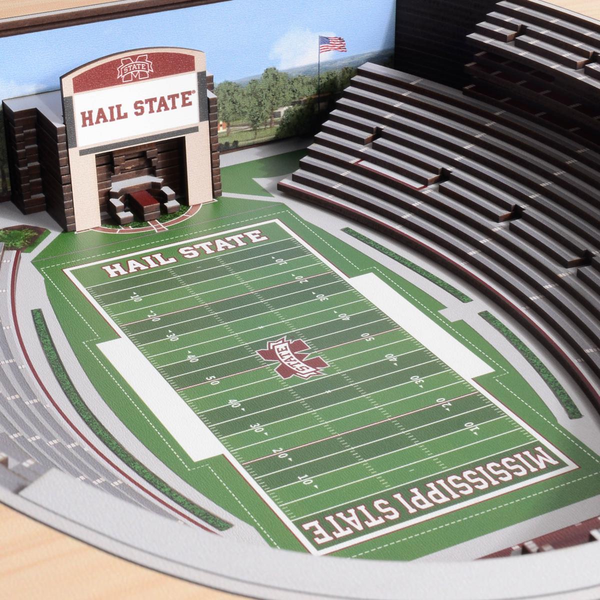 Officially Licensed NCAA StadiumViews 3D Wall Art - Mississippi State | HSN