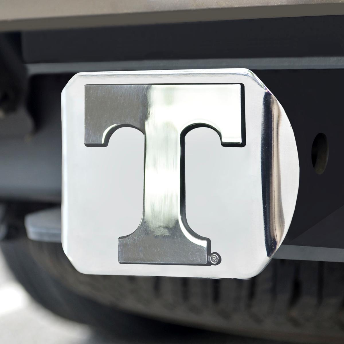 Officially Licensed NCAA Tennessee Volunteers Chrome Metal Hitch Cover