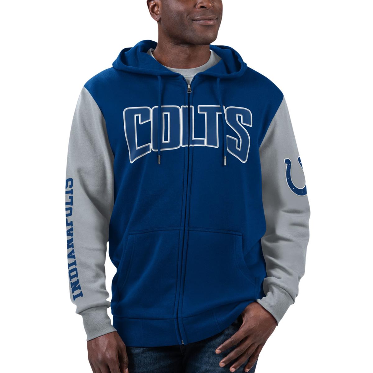 NFL Indianapolis Colts Blue 3D Hoodie Zip Hoodie For Men And Women