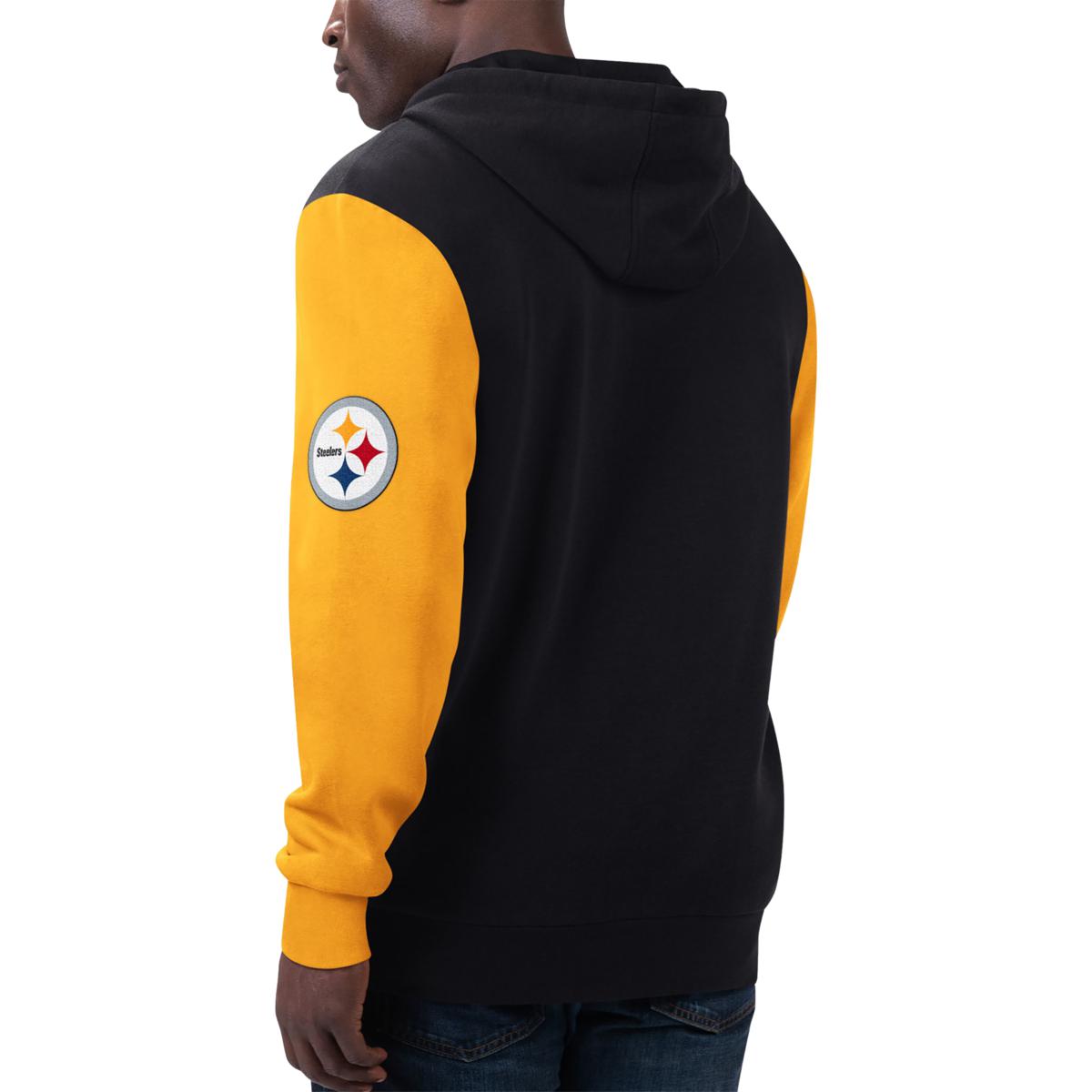 Football Fan Shop Officially Licensed NFL Full-Zip Hooded Jacket - Steelers