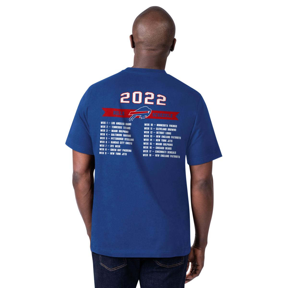 Officially Licensed NFL 2022 Jersey Knit Schedule Tee by Glll