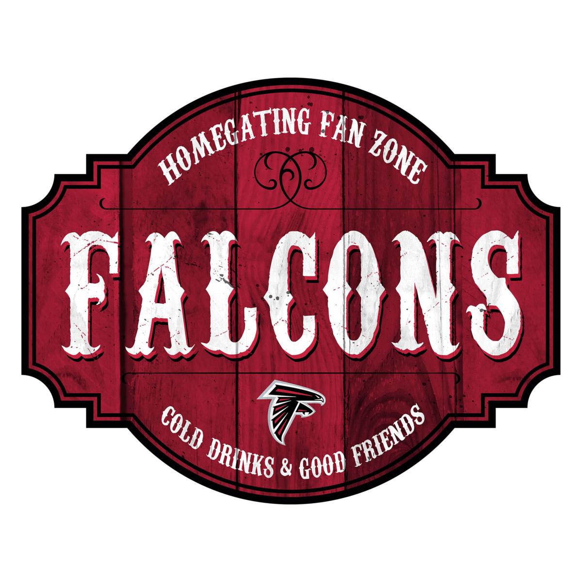 NFL Round Distressed Sign: Atlanta Falcons