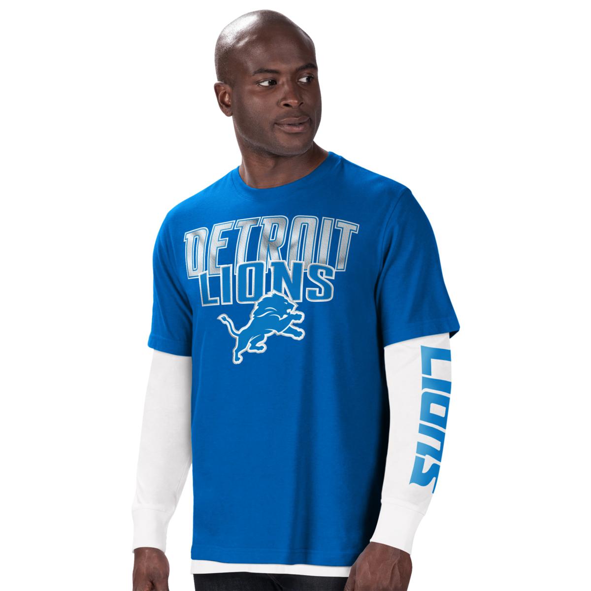 NFL Team Apparel Boys' Detroit Lions Fan Fave 3-In-1 T-Shirt