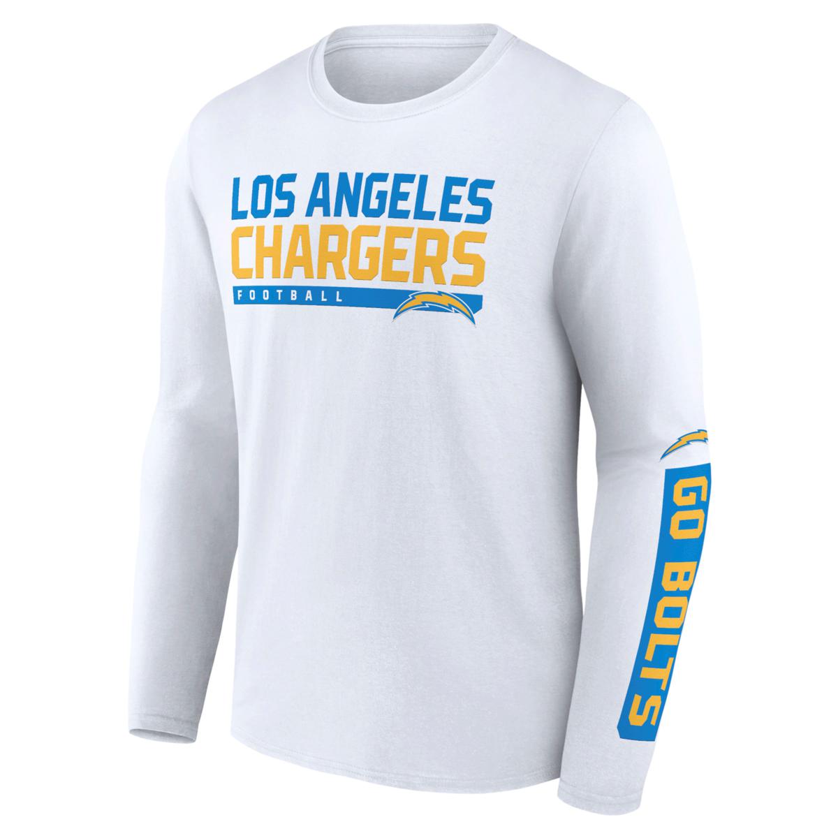 NFL Team Apparel San Diego Chargers Football T-Shirt-S-White-Men-Women