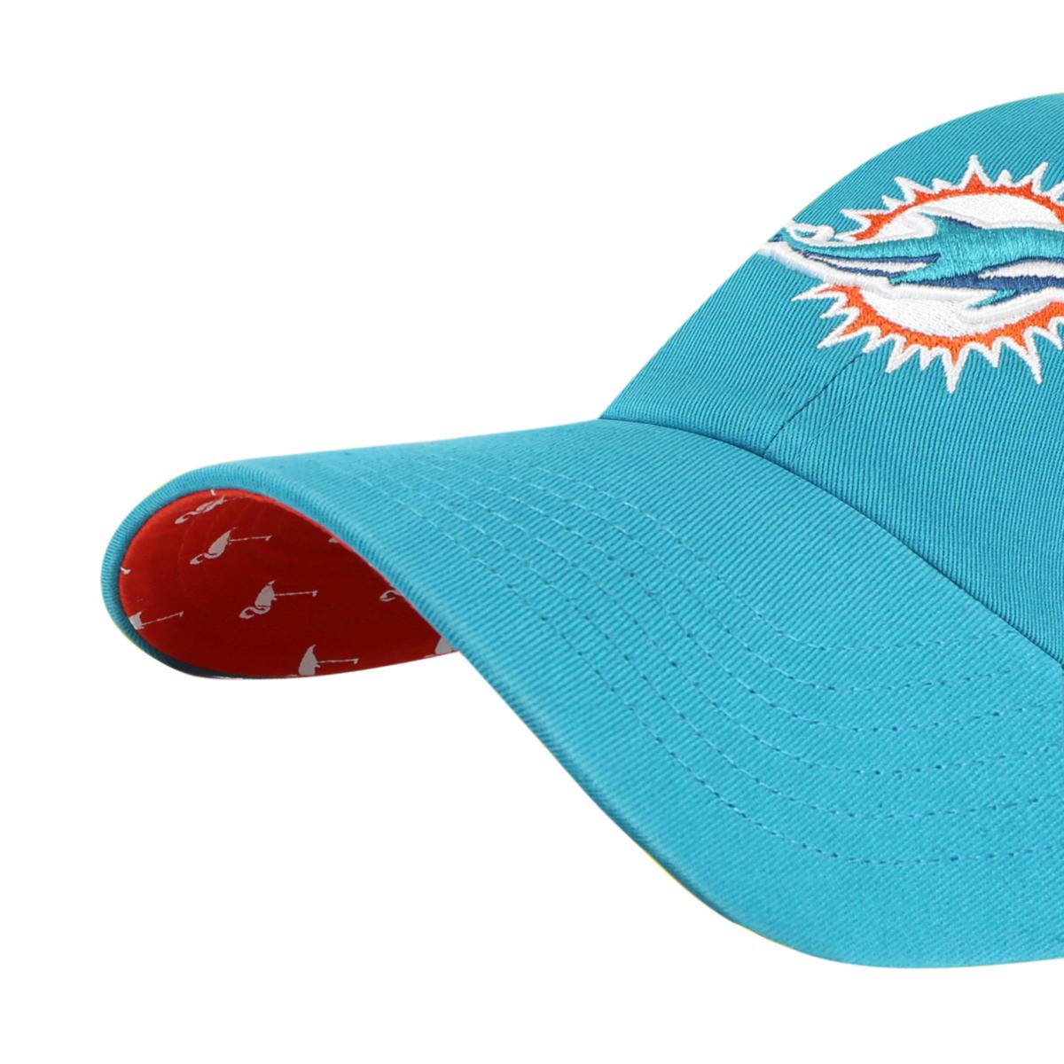 Miami Dolphins '47 Women's Confetti Icon Clean Up Adjustable Hat - Aqua