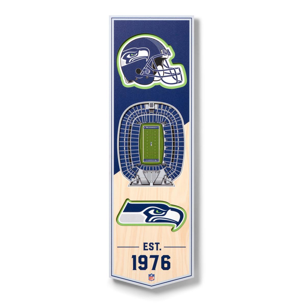 FANMATS Seattle Seahawks 3 ft. x 6 ft. Football Field Runner Rug 7366 - The  Home Depot