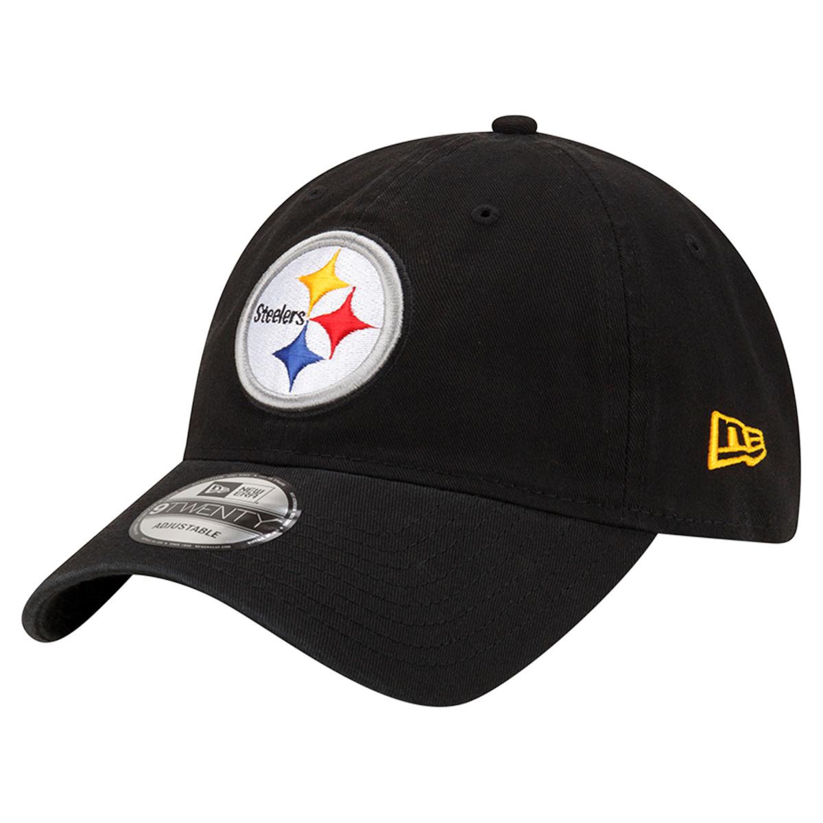 Men's New Era Camo/Black Pittsburgh Steelers Basic 9TWENTY Trucker Snapback  Hat