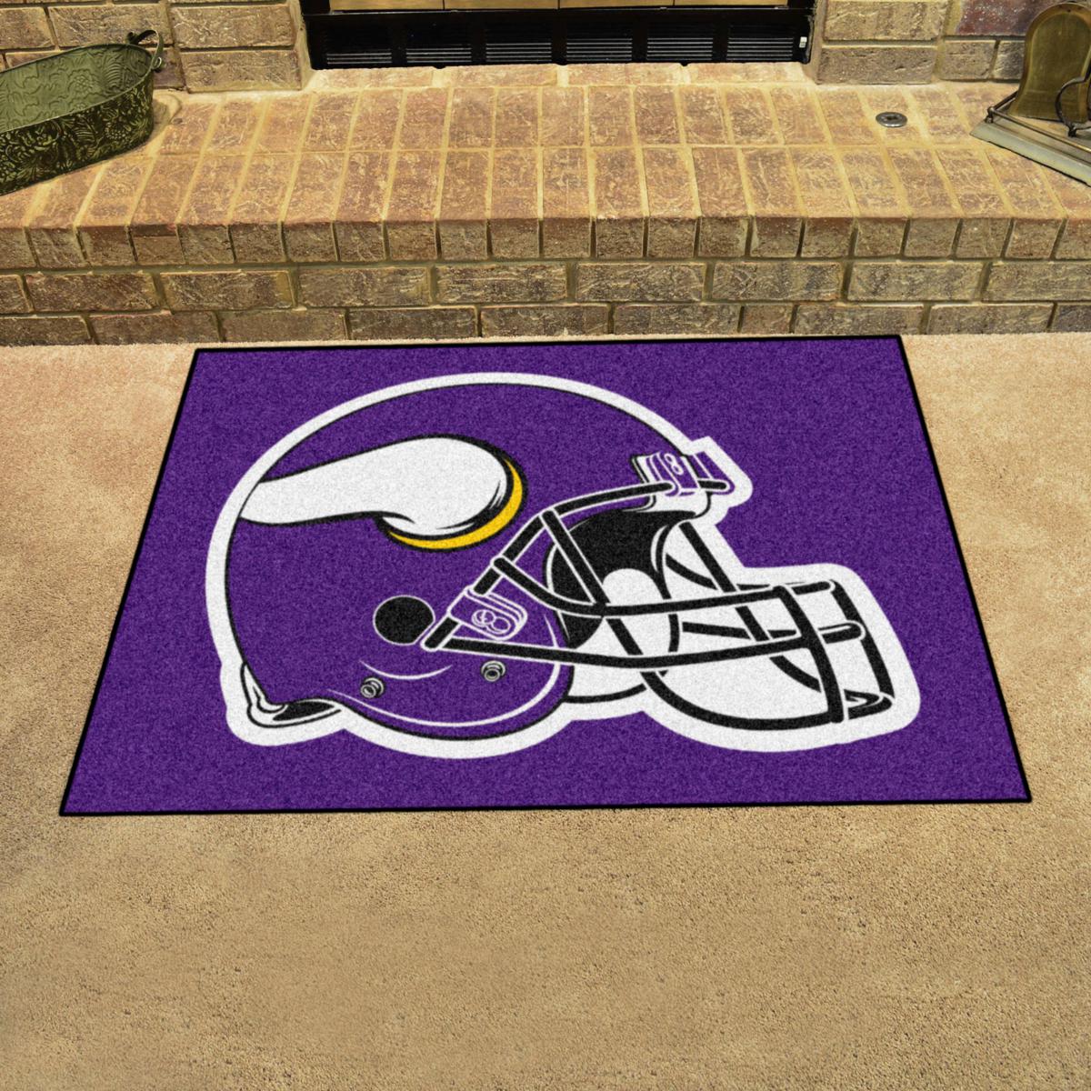 NFL Football Minnesota Vikings Dot Large Team Logos Cotton Fabric