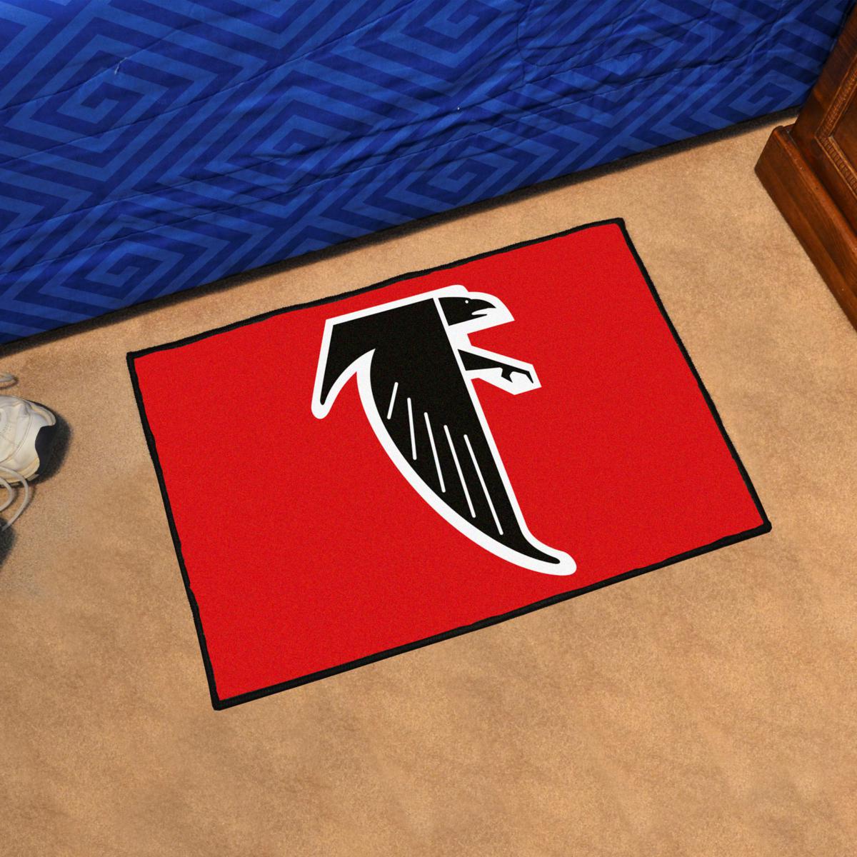 Officially Licensed NFL Atlanta Falcons 27 Round Rug w/Vintage Logo