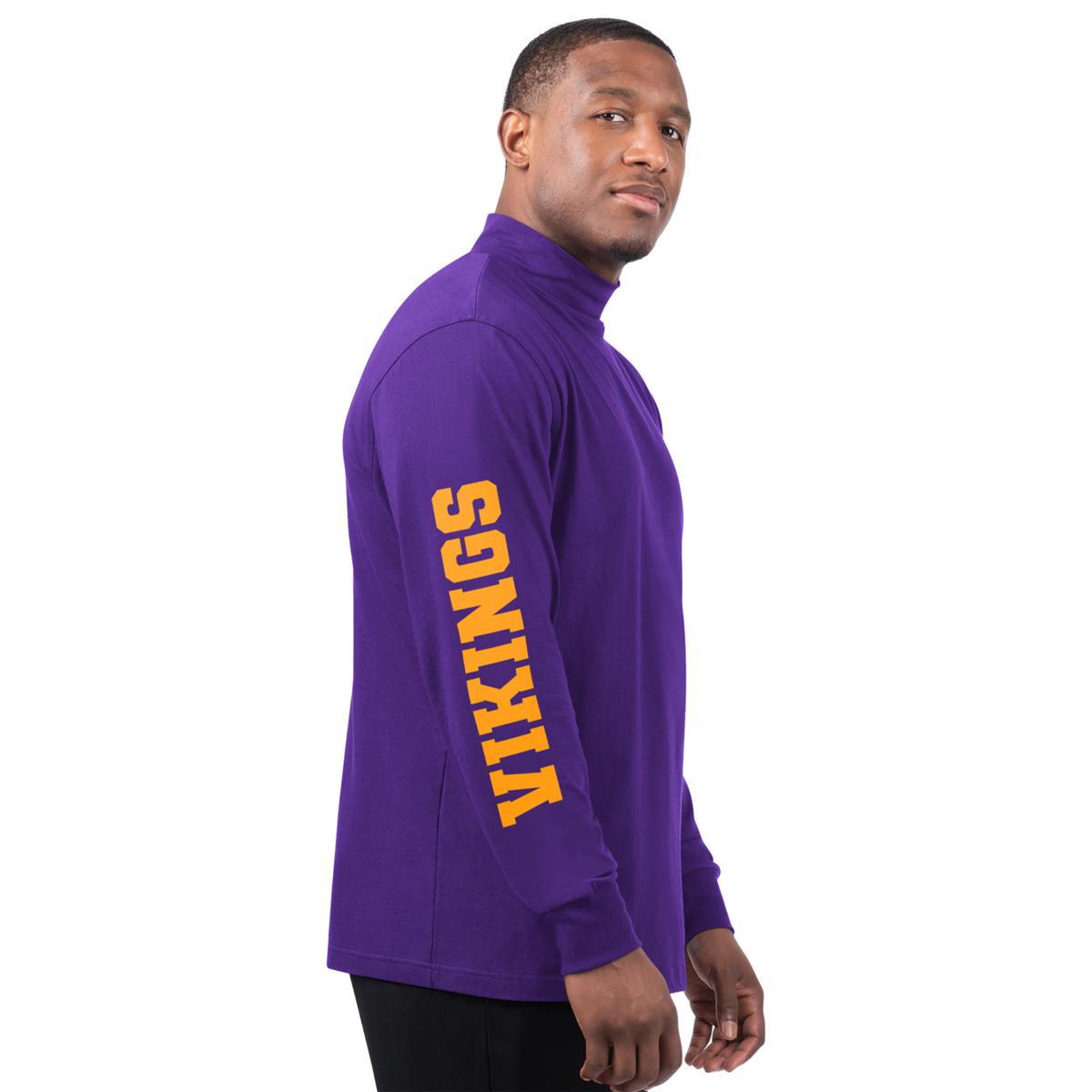 Officially Licensed NFL by Carl Banks Long Sleeve Mock - Vikings | HSN
