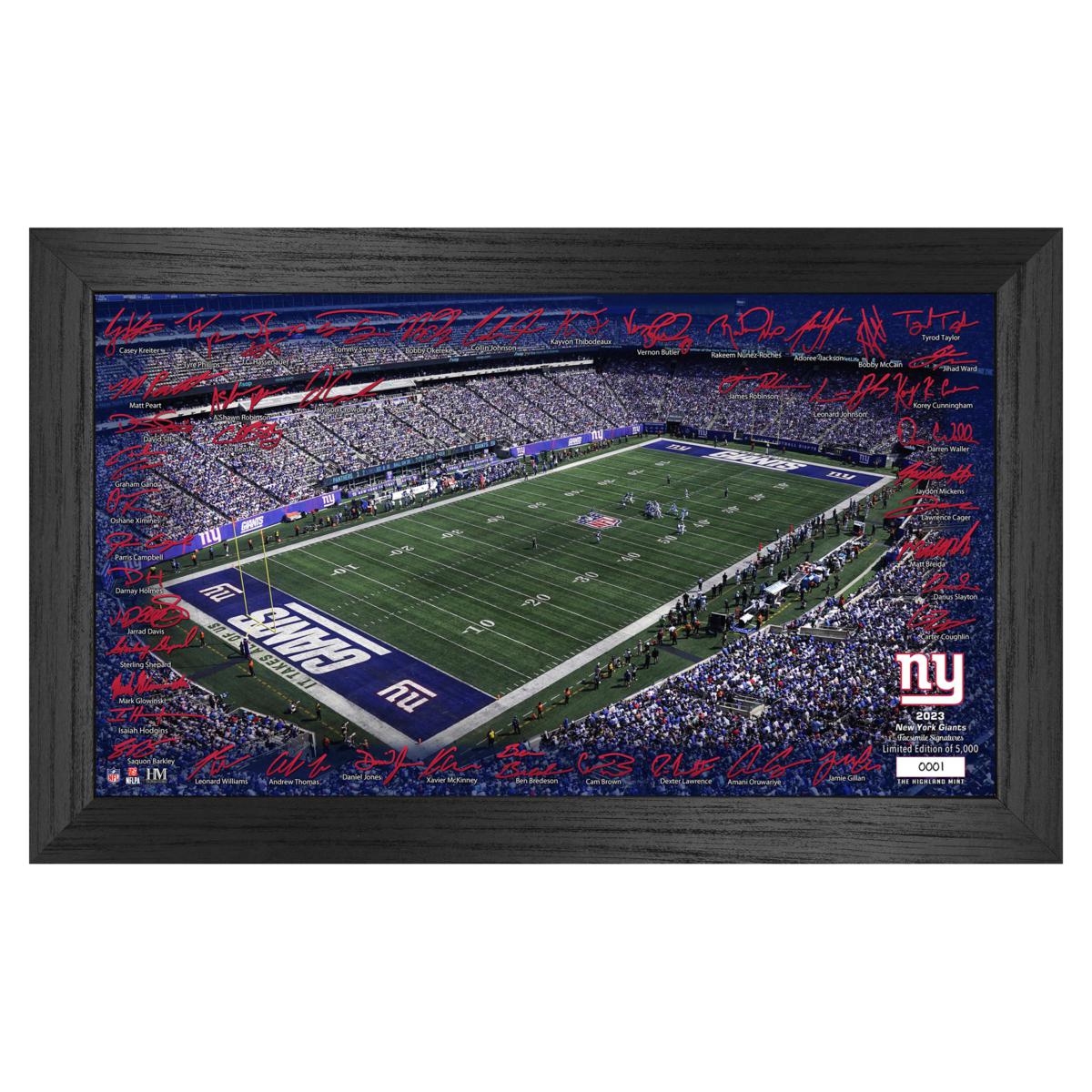 New York Giants “First Game @ MetLife Stadium” Framed Panoramic – Behind  the Glass, LLC