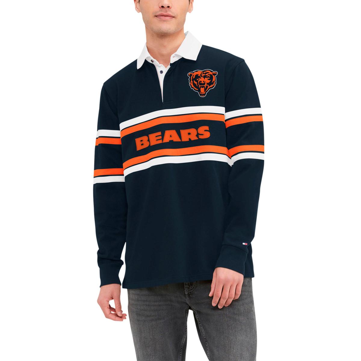 FOCO Chicago Bears NFL Womens Big Logo Long Sleeve Henley