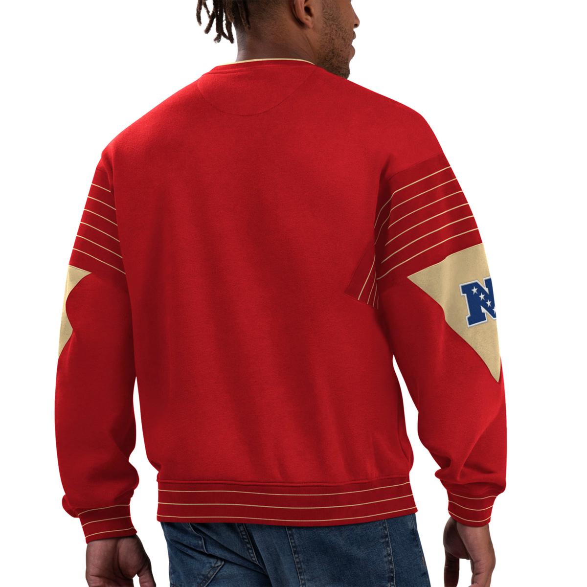 Football Fan Shop Officially Licensed NFL Crew-Neck Sweatshirt by Starter - 49ers