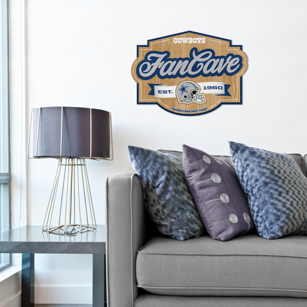 NFL Indoor Dallas Cowboys Distressed Logo Cutout Wood Sign