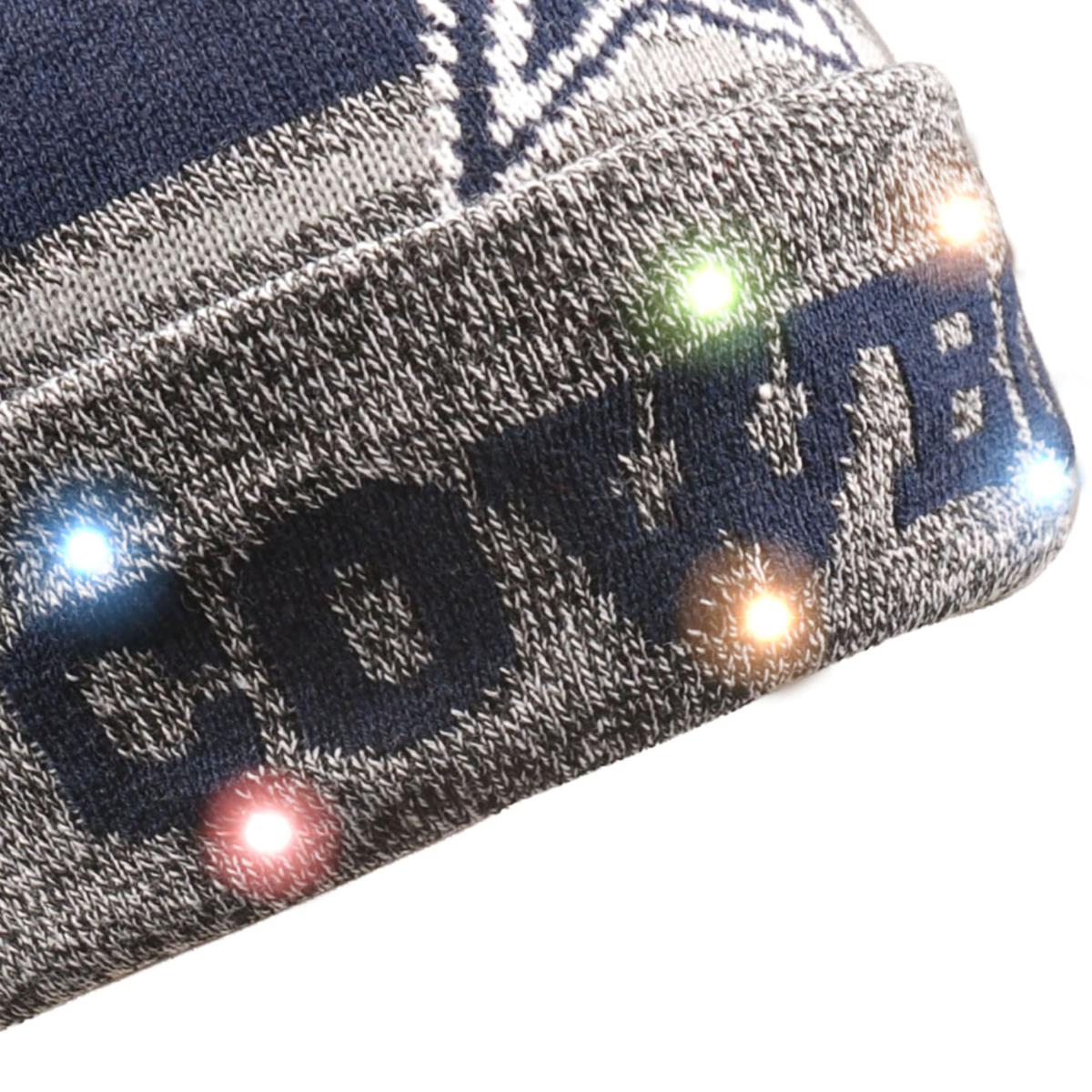 Dallas Cowboys Gray Stripe Light Up Beanie 