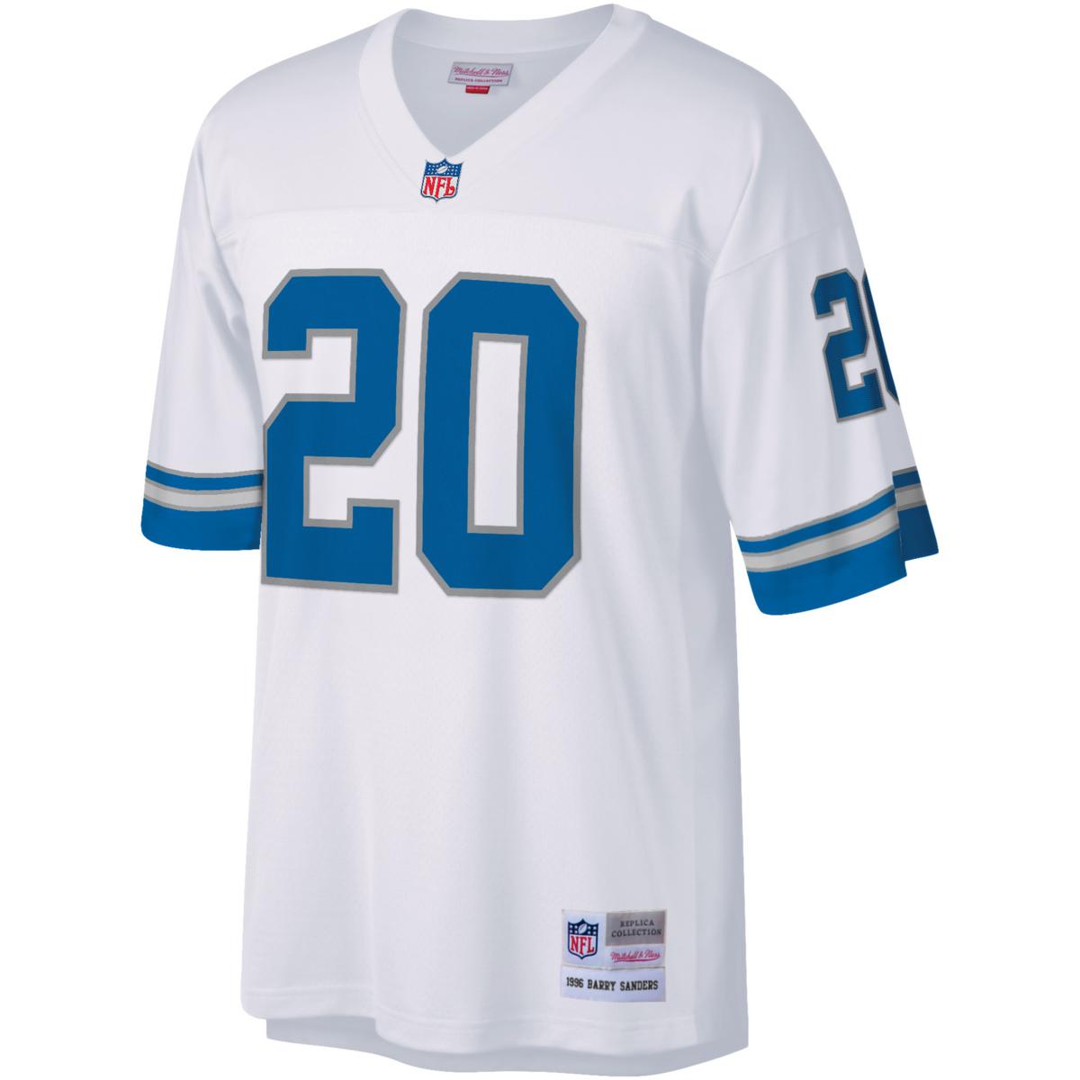 Mitchell & Ness Women's Barry Sanders Blue Detroit Lions 1996 Legacy Replica Jersey