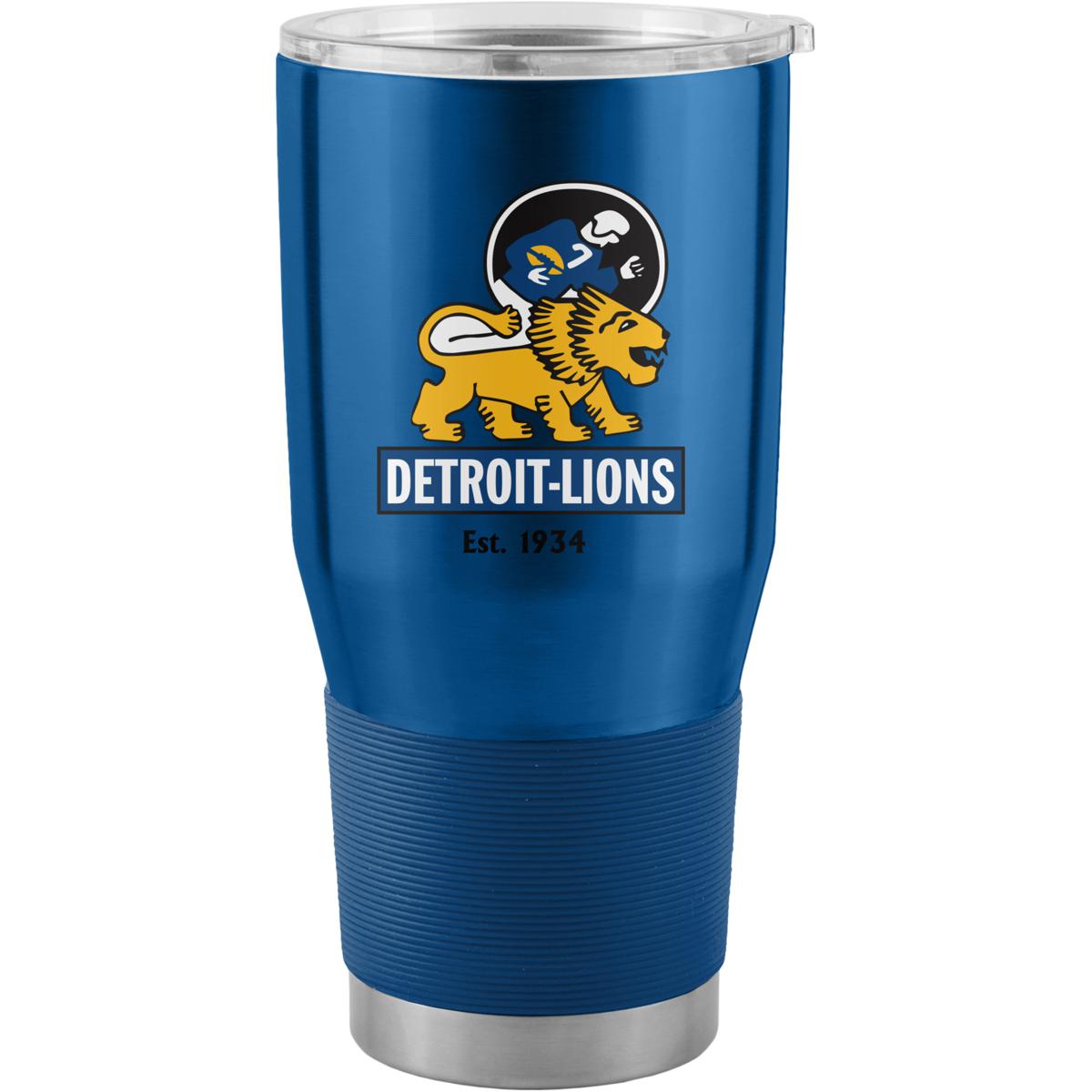 Logo Brands Officially Licensed NFL Detroit Lions Retro 30oz. Tumbler