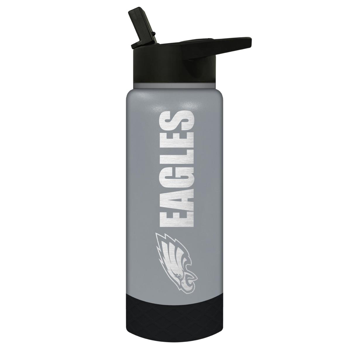 Official NFL Philadelphia Eagles Black & White Insulated Bottle