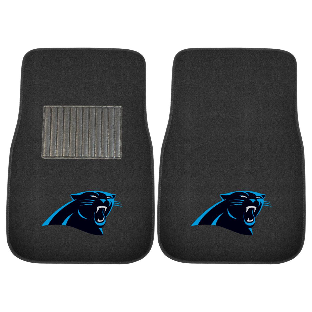 FANMATS NFL- Carolina Panthers 2 Piece Color Head Rest Cover Set at