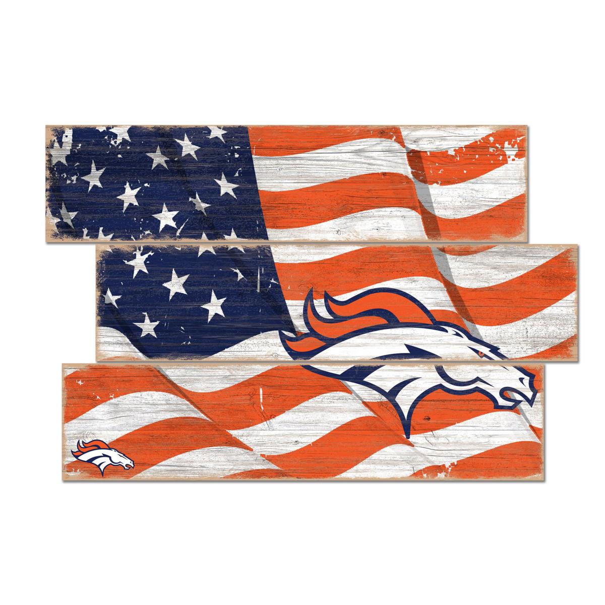 Denver Broncos 24 Wrought Iron Wall Art