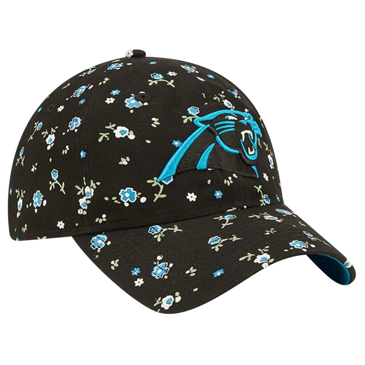 Carolina Panthers Nfl Flowers Pattern And Symbol Over Print