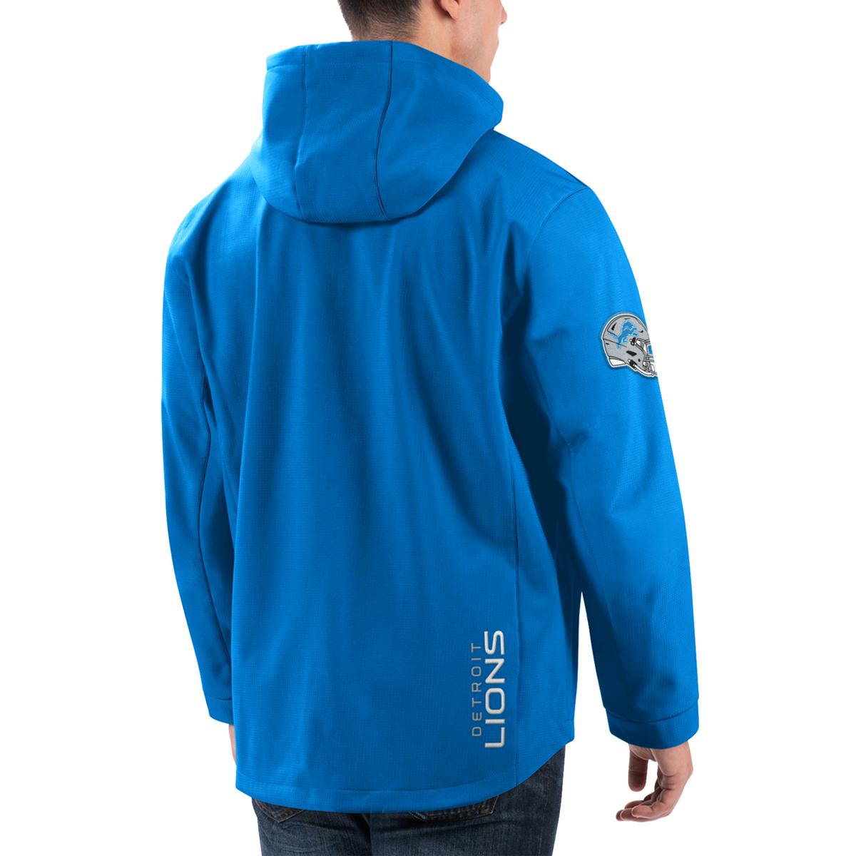 Football Fan Shop Officially Licensed NFL Full-Zip Hooded Jacket - Lions